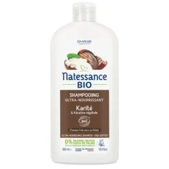 Natessance Shampooing Ultra Nourrissant Karité et kératine végétale Bio