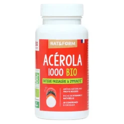 Nat et Form Acérola 1000 Bio comprimés à croquer