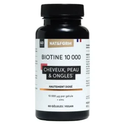 Nat et Form Biotine 10 000 µg gélules