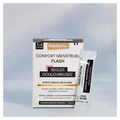 Nat et Form Confort menstruel Flash Règles douloureuses sticks