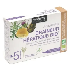 Nat et Form Draineur hépatique bio ampoules