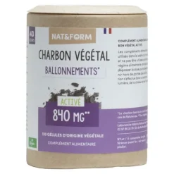 Nat et Form Ecoresponsable charbon végétal gélules