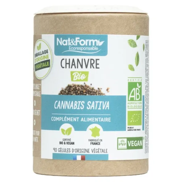 Nat et Form Ecoresponsable Chanvre Bio gélules