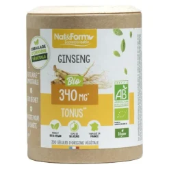 Nat et Form Ecoresponsable ginseng bio gélules