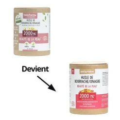 Nat et Form Ecoresponsable Huiles de bourrache-onagre bio capsules