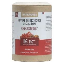 Nat et Form Ecoresponsable Levure de riz rouge et Gugulon gélules