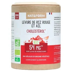 Nat et Form Ecoresponsable Levure de riz rouge et ail Bio
