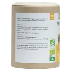 Nat et Form Ecoresponsable maca bio gélules