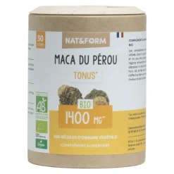 Nat et Form Ecoresponsable maca bio gélules