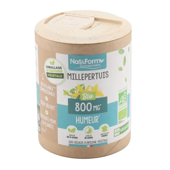 Nat et Form Ecoresponsable millepertuis Bio gélules