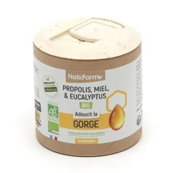 Nat et Form Gommes propolis, miel et eucalyptus bio