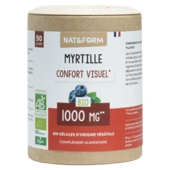 Nat et Form Myrtille bio gélules