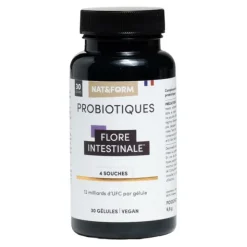 Nat et Form probiotiques Flore intestinale gélules