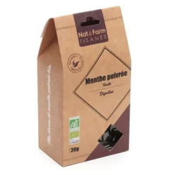 Nat et Form Tisanes bio Menthe poivrée Feuille