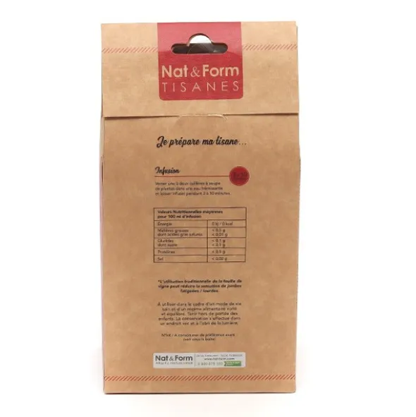 Nat et Form Tisane Vigne rouge Bio