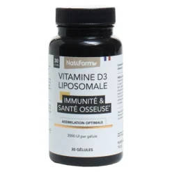 Nat et Form Vitamine D3 liposomale 2000 UI gélules
