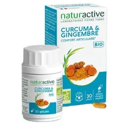 Naturactive Curcuma et Gingembre Bio gélules