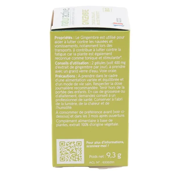 Naturactive gingembre bio gélules