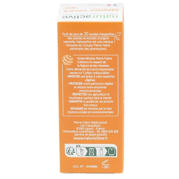 Naturactive huile d'Amande douce Bio