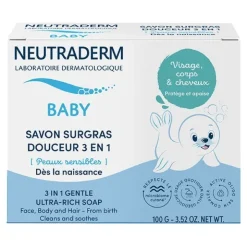 Neutraderm Baby Savon Surgras Douceur 3 en 1