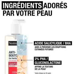 Neutrogena Anti-boutons+ Gel nettoyant visage