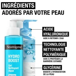 Neutrogena Hydro Boost Aqua Gel Nettoyant hydratant sans parfum