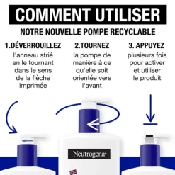 Neutrogena lait corps enrichi en huile Hydratation profonde