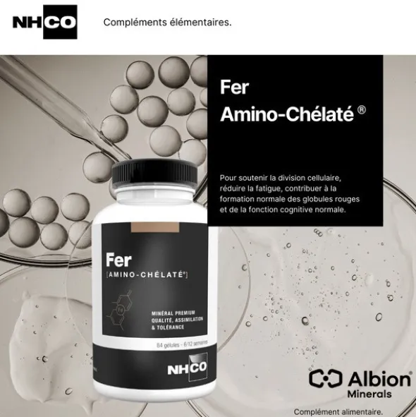 NHCO Fer Amino chélaté 14 mg gélules