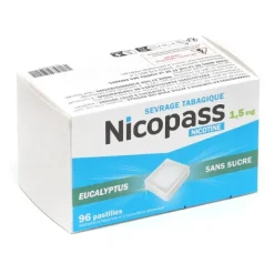 Nicopass 1,5 mg eucalyptus pastilles