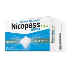 Nicopass 1,5 mg eucalyptus pastilles