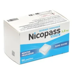 Nicopass 1,5 mg menthe fraicheur pastilles