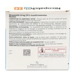 Nicopatch Lib 14 mg / 24 h patch nicotine