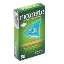 Nicorette 2 mg fruits gomme