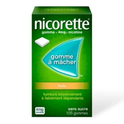 Nicorette 4 mg fruits gommes