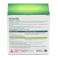 Nicorette 2 mg menthe fraîche gomme