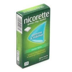 Nicorette 2 mg menthe fraîche gomme