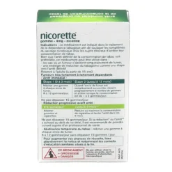 Nicorette 4 mg menthe fraîche gomme