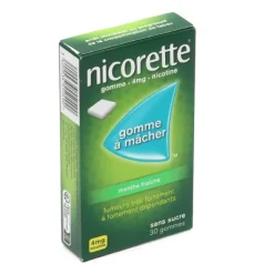 Nicorette 4 mg menthe fraîche gomme