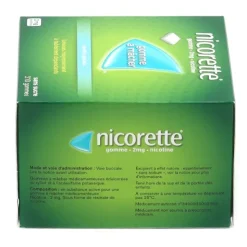 Nicorette 2 mg menthe glaciale gomme