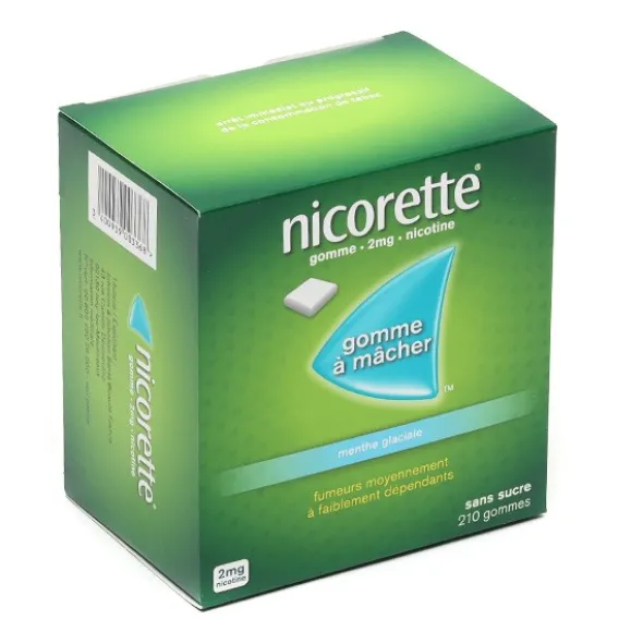 Nicorette 2 mg menthe glaciale gomme