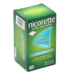 Nicorette 2 mg menthe glaciale gomme