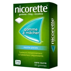 Nicorette 2 mg menthe glaciale gomme