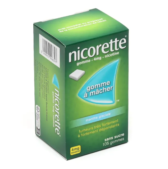 Nicorette 4 mg menthe glaciale gomme