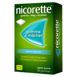 Nicorette 4 mg menthe glaciale gomme