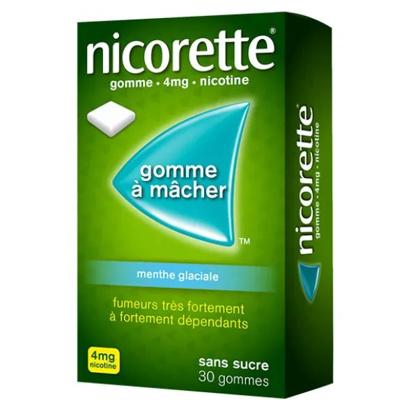 Nicorette 4 mg menthe glaciale gomme
