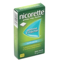 Nicorette 4 mg menthe glaciale gomme
