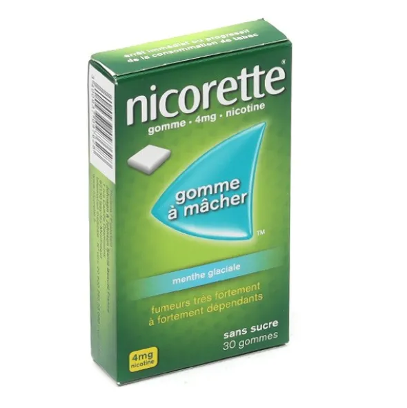 Nicorette 4 mg menthe glaciale gomme