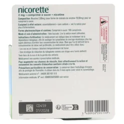 Nicorette 2 mg menthe intense comprimé
