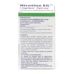 Nicotine EG 1 mg/dose Spray menthe