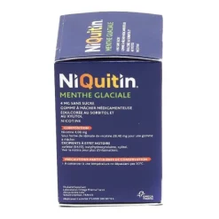 Niquitin 4 mg menthe glaciale gomme
